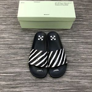 Off-White Spray Striped Slide Sandal